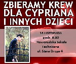 Zbieramy krew dla Cypriana i innych dzieci