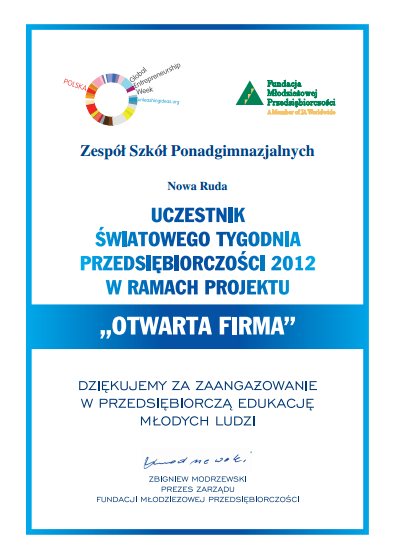 OTWARTA FIRMA W RAMACH WIATOWEGO TYGODNIA PRZEDSIBIORCZOCI