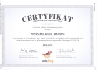 Certyfikat Jakoci Ksztacenia Jzykw Certyfikat Jakoci Ksztacenia Jzykw