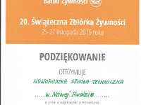 Zbirka ywnoci w cinawce redniej