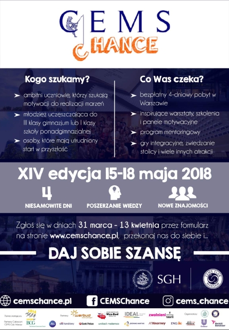 XIV edycji projektu CEMS Chance